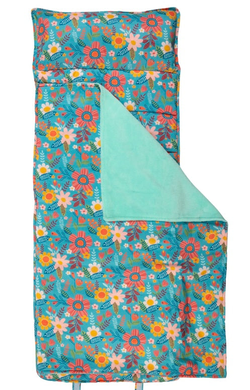 Teal Floral Mat