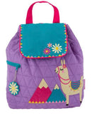 Llama Quilted Backpack