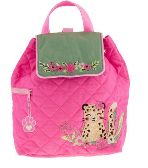 Leopard Quilted Backpack