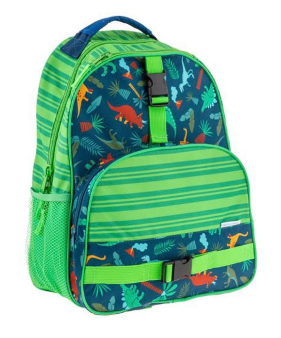 Green Dino School Size Backpack