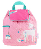 Pink Unicorn Quilted Backpack
