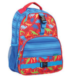 Red Dino School Size Backpack